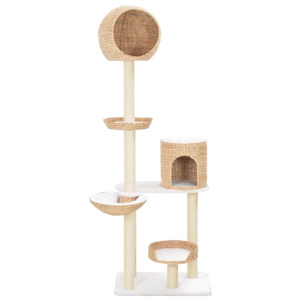 Árbol para gatos con postes rascadores de pastos marinos