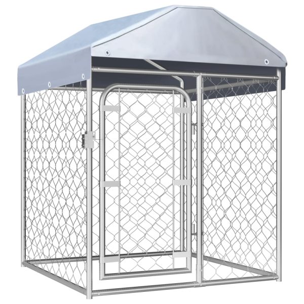 Caseta exterior con techo 100x100x125 cm