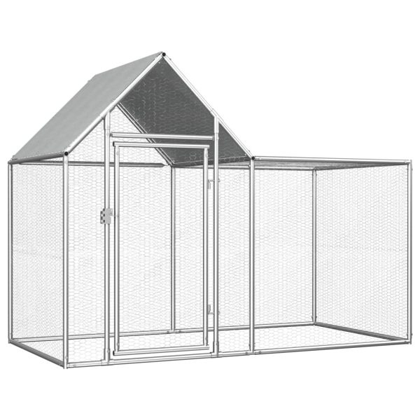 Gallinero 2x1x1,5 m acero galvanizado