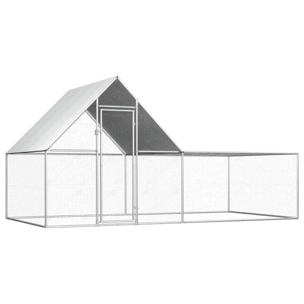 Gallinero 4x2x2 m acero galvanizado