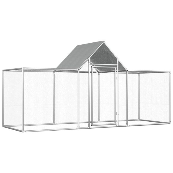 Gallinero 3x1x1,5 m acero galvanizado