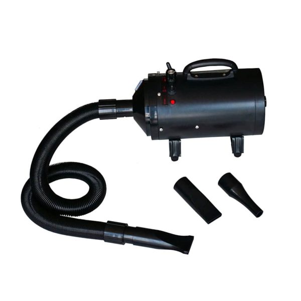 Secador para perros con 3 boquillas 2400 W negro