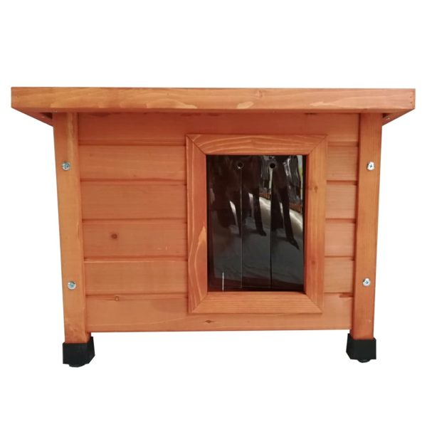 '@Pet Casa para gatos de exterior XL 68,5x54x51,5cm madera marrón