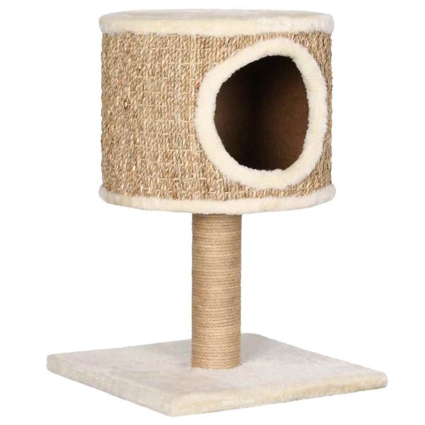 Árbol para gatos con nido y rascador 52 cm de algas marinas - Imagen 2