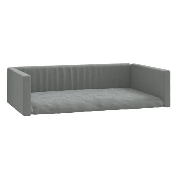 Cama/nido para maletero de coche 70x45 cm gris claro aspecto lino - Imagen 2