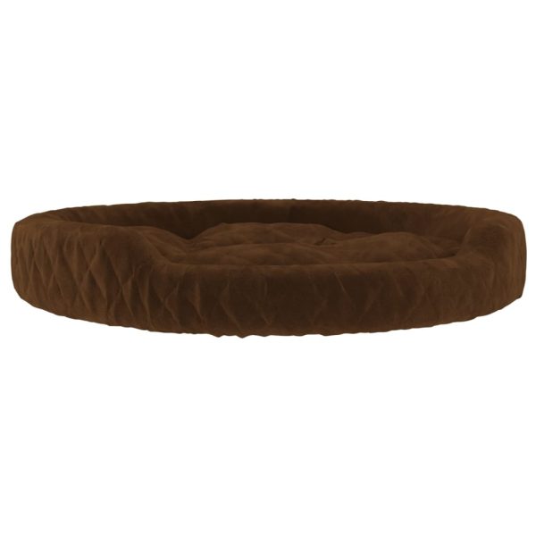 Cama para perros 70x55x23 cm felpa marrón - Imagen 2