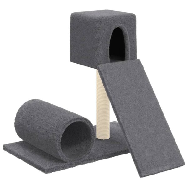 Rascador para gatos con rascador de sisal 59 cm gris oscuro - Imagen 2