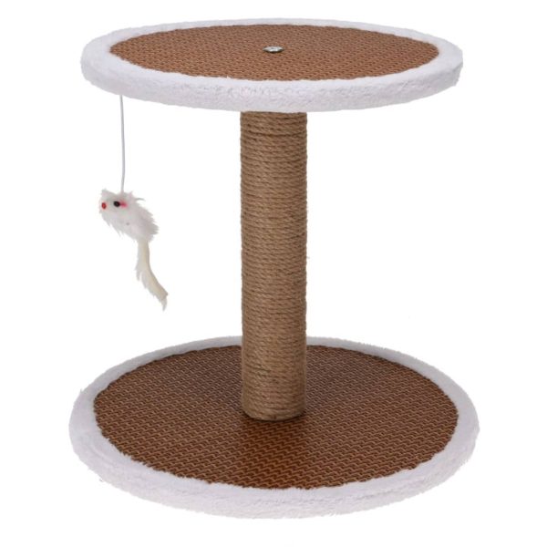 Pets Collection Árbol rascador para gatos con soporte y ratón 35x35x33 cm