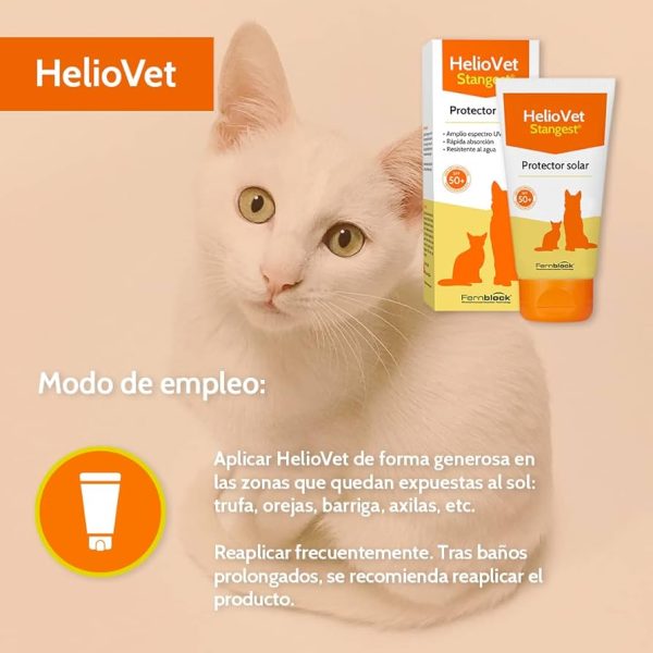 HELIOVET SOLAR SPF 50+ CREMA perros y gatos 50ml. - Imagen 3