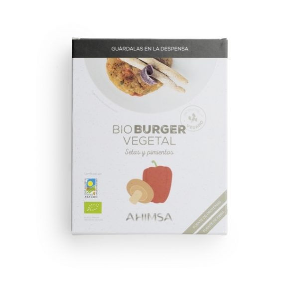 HAMBURGUESA  SETAS Y PIMIENTO BIO LD 160 G