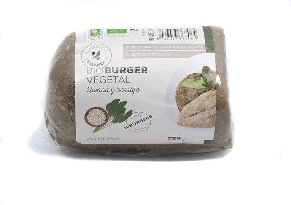 REFRIG HAMBURGUESA BIO QUINOA BORRAJA FAM  750G