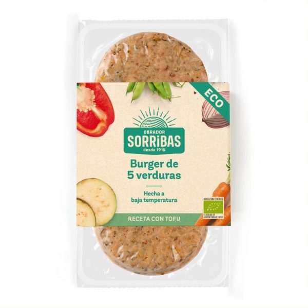 REFRIG BURGER VEGETAL DE 5 VERDURAS 160g Sorribas