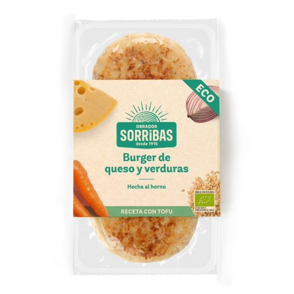 REFRIG BURGER VEGETAL DE QUESO Y VERDURAS 160g Sorribas