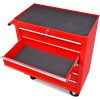 Carinho de ferramentas com 5 gavetas para oficina, vermelho - Image 2