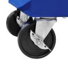 Trólei de oficina para ferramentas com 7 gavetas azul - Image 6