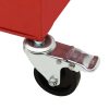 Trólei de ferramentas com 4 gavetas aço vermelho - Image 7