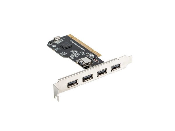 Tarjeta pci lanberg 4x usb2.0 externos + 1x usb2.0 interno