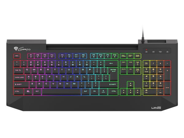 Teclado gaming genesis lith 400 rgb slim switch x - scissor layout español