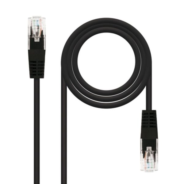 Latiguillo cable red utp cat.6 rj45 nanocable 3m negro