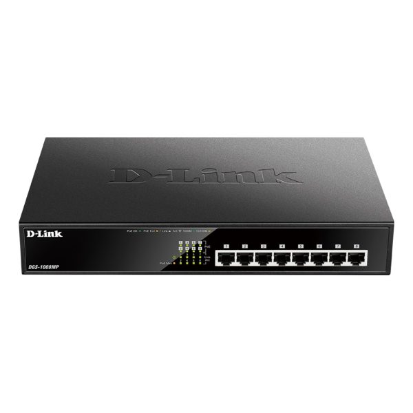 Switch d - link 8 puertos gigabit max poe