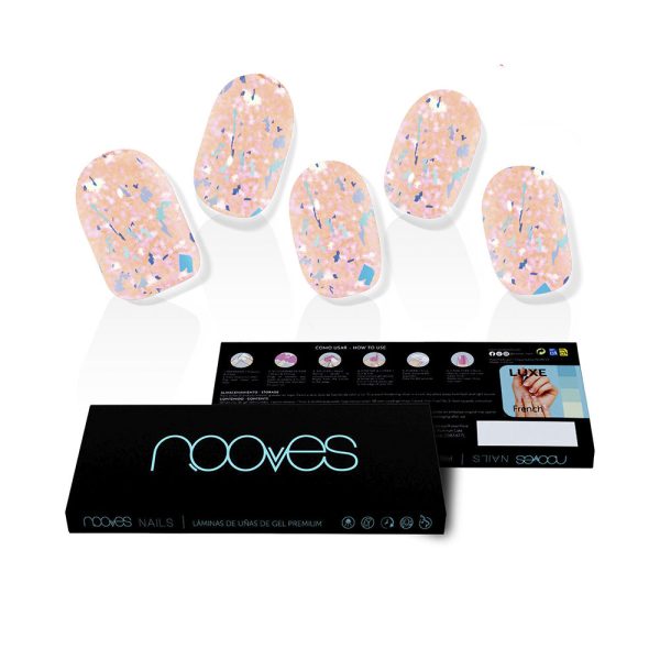 UNHAS DE GEL galettes pêssego premium luxo #metallic 20u