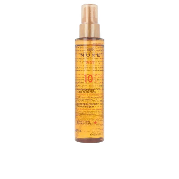 NUXE SUN aceite bronceador rostro y cuerpo SPF10 150 ml