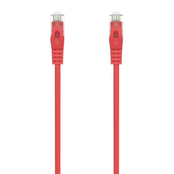 CABLE DE RED AISENS LATIGUILLO RJ45 LSZH CAT.6A 500 MHZ UTP AWG24 ROJO 0.5M