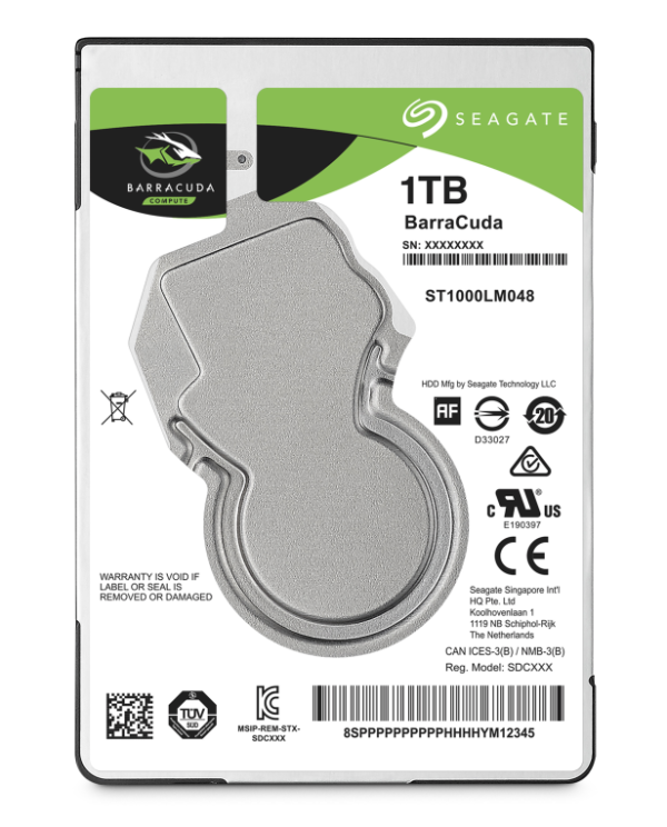 DISCO 2,5" SEAGATE BARRACUDA 1TB SATA 128MB