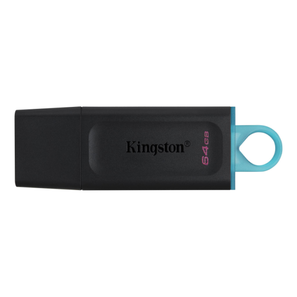 USB 3.2 KINGSTON 64 GB DATATRAVELER EXODIA NEGRO / TURQUESA