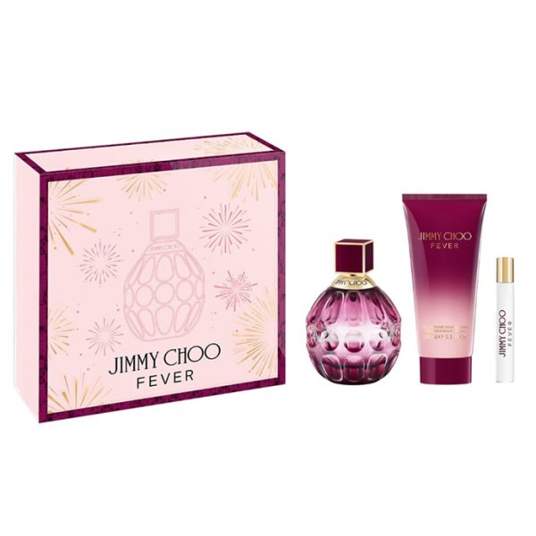 Jimmy Choo Fever Eau De Perfume Spray 100ml Set 3 Piezas