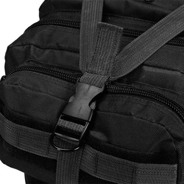 Mochila estilo exército 50 L preto - Image 4