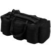 Saco de lona estilo militar 3-em-1 90 L preto