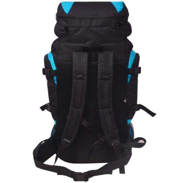 Mochila de caminhada XXL 75 L preto e azul - Image 4