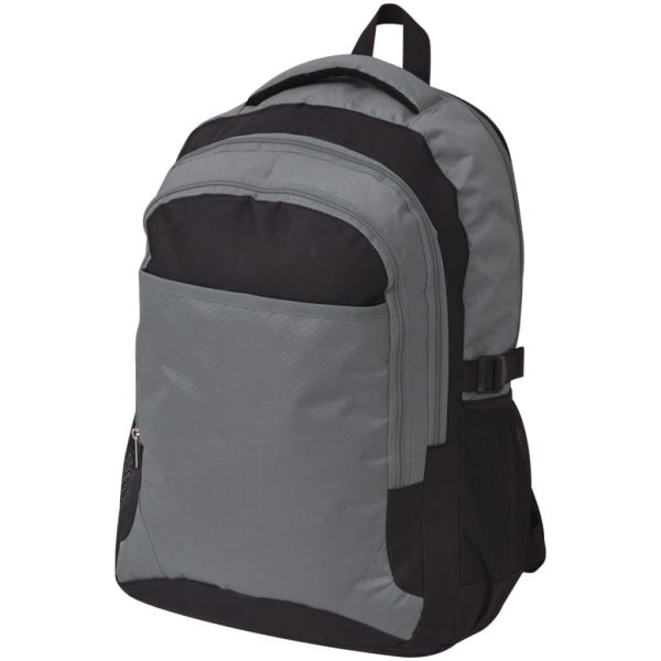 Mochila escolar 40 L preto e cinzento