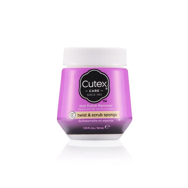 CUTEX SPONGE POLISH REMOVER twist & scrub 52 ml