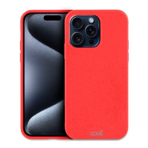 Carcasa COOL para iPhone 15 Pro Eco Biodegradable Rojo - Image 3