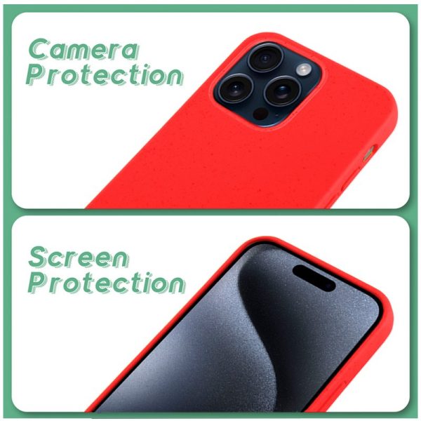 Carcasa COOL para iPhone 15 Pro Eco Biodegradable Rojo - Image 6