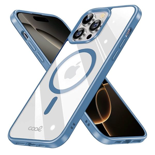 Carcasa COOL para iPhone 16 Pro Magnética Borde Celeste - Image 2