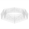 Canteiro elevado/cesto gabião hexagonal 200x173x40 cm - Image 3