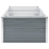 Canteiro elevado de jardim aço galvanizado 240x80x45cm cinzento - Image 3