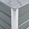 Canteiro elevado de jardim aço galvanizado 240x80x45cm cinzento - Image 5