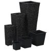 Vasos/floreiras 3 pcs jacinto de água preto - Image 2