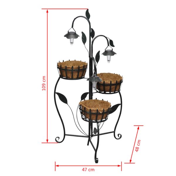 Cesta de planta com LED solar - Image 6