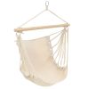 Cadeira de baloiçar/rede grande tecido branco creme