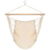Cadeira de baloiçar/rede grande tecido branco creme - Image 2