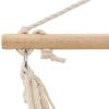 Cadeira de baloiçar/rede grande tecido branco creme - Image 3