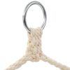 Cadeira de baloiçar/rede grande tecido branco creme - Image 4