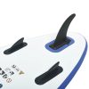 Prancha de paddle SUP insuflável azul e branco - Image 5