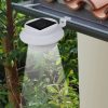 Candeeiros solares de exterior LED para vedações 12 pcs branco - Image 2