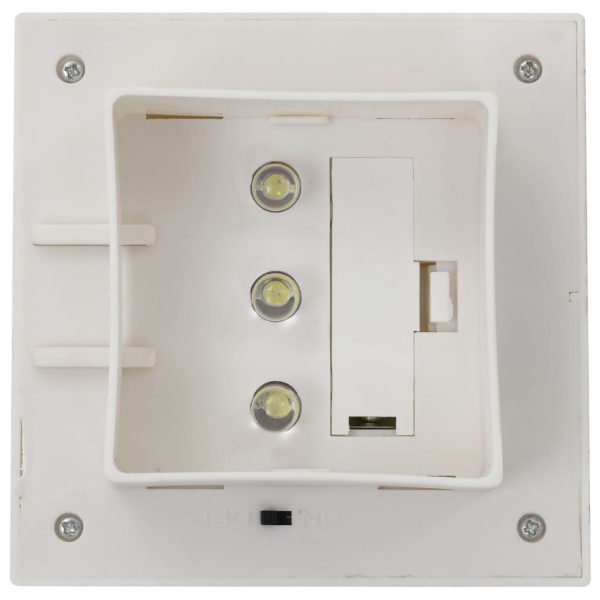Candeeiro de exterior solar LED 12 pcs branco quadrado 12 cm - Image 8
